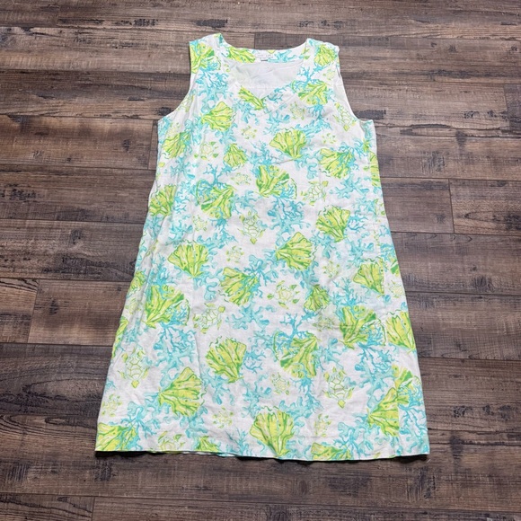 J. Jill Dresses & Skirts - J. Jill Linen Floral Sleeveless Knee Length Dress Women's Size Medium